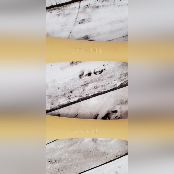 Tupperware Harvest Gold Salad Spoons Sporks Serving Utensil Set Of 2 - Picture 3 of 3